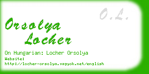 orsolya locher business card